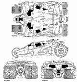 Batman Dark Knight Tumbler Batmobile Vehicle - TRUE ICON