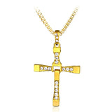 Classic Rhinestone Pendant Sliver Men - TRUE ICON